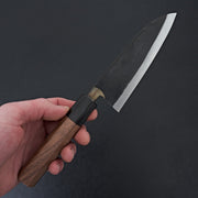 Moritaka Santoku 130mm Walnut Handle-Knife-Moritaka-Carbon Knife Co