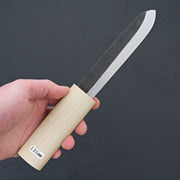 Mumei White #2 Kurouchi Makiri 135mm Ho Wood Handle-Knife-Mumei-Carbon Knife Co