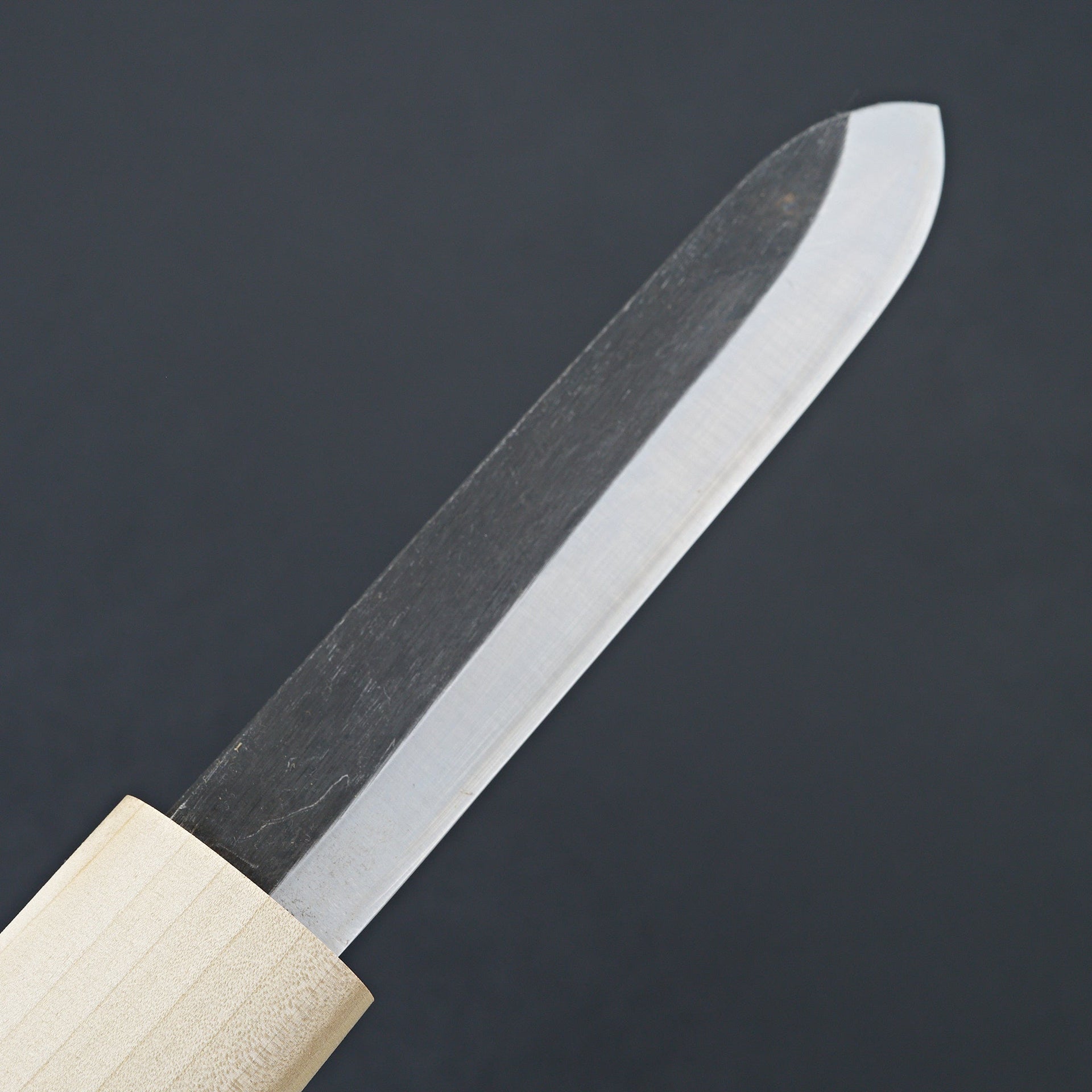 Mumei White #2 Kurouchi Makiri 135mm Ho Wood Handle-Knife-Mumei-Carbon Knife Co
