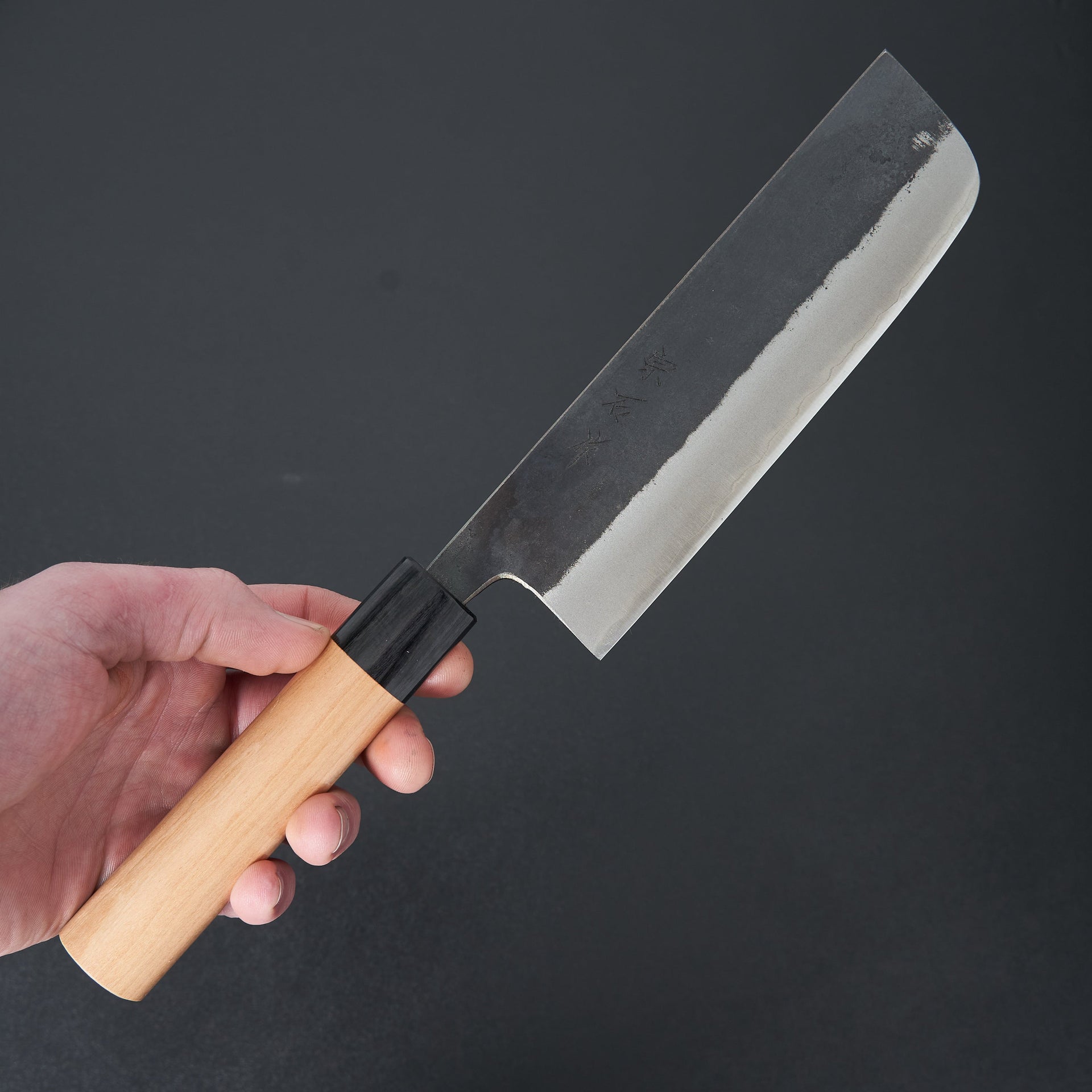 Muneishi Blue #2 Stainless Clad Nakiri 165mm-Knife-Muneishi-Carbon Knife Co