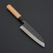 Muneishi Blue #2 Stainless Clad Santoku 150mm-Knife-Muneishi-Carbon Knife Co