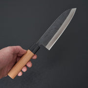 Muneishi Blue #2 Stainless Clad Santoku 165mm-Knife-Muneishi-Carbon Knife Co