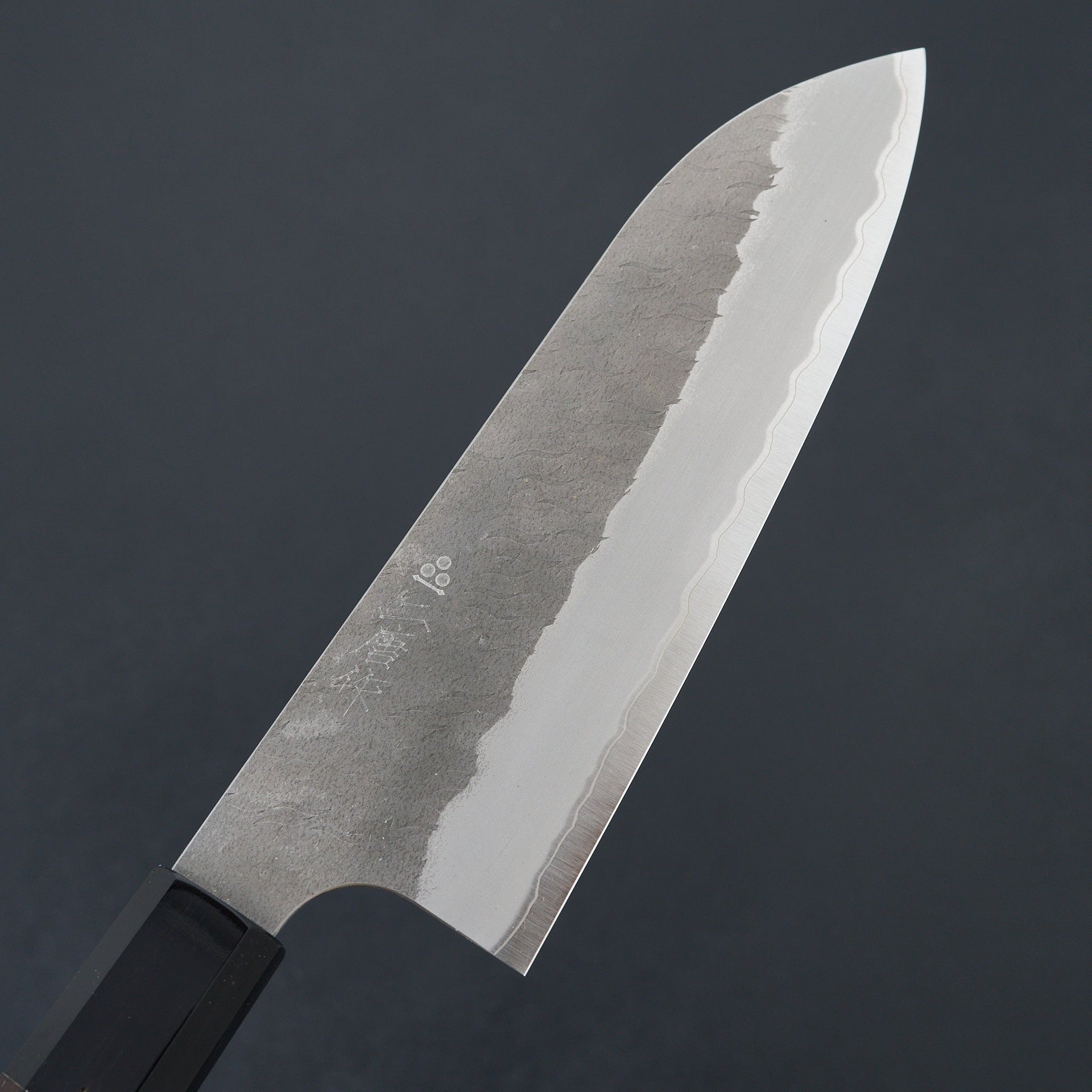 Nigara Hamono AS Migaki Tsuchime Santoku 180mm-Knife-Handk-Carbon Knife Co