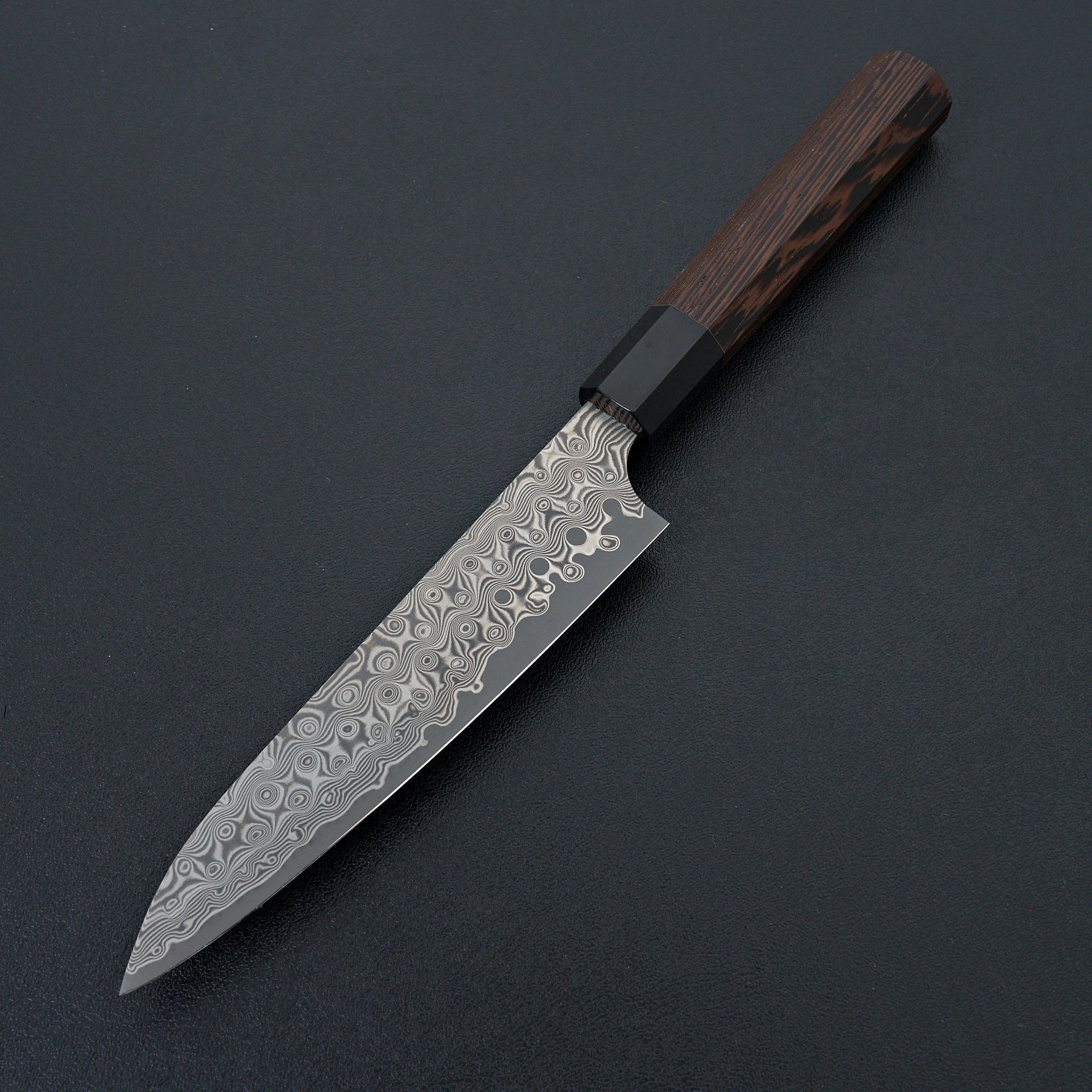 Nigara Hamono Anmon SG2 Damascus Petty 150mm-Knife-Handk-Carbon Knife Co