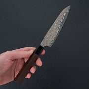 Nigara Hamono Anmon SG2 Damascus Petty 150mm-Knife-Handk-Carbon Knife Co