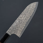 Nigara Hamono Anmon SG2 Damascus Santoku 180mm-Knife-Handk-Carbon Knife Co