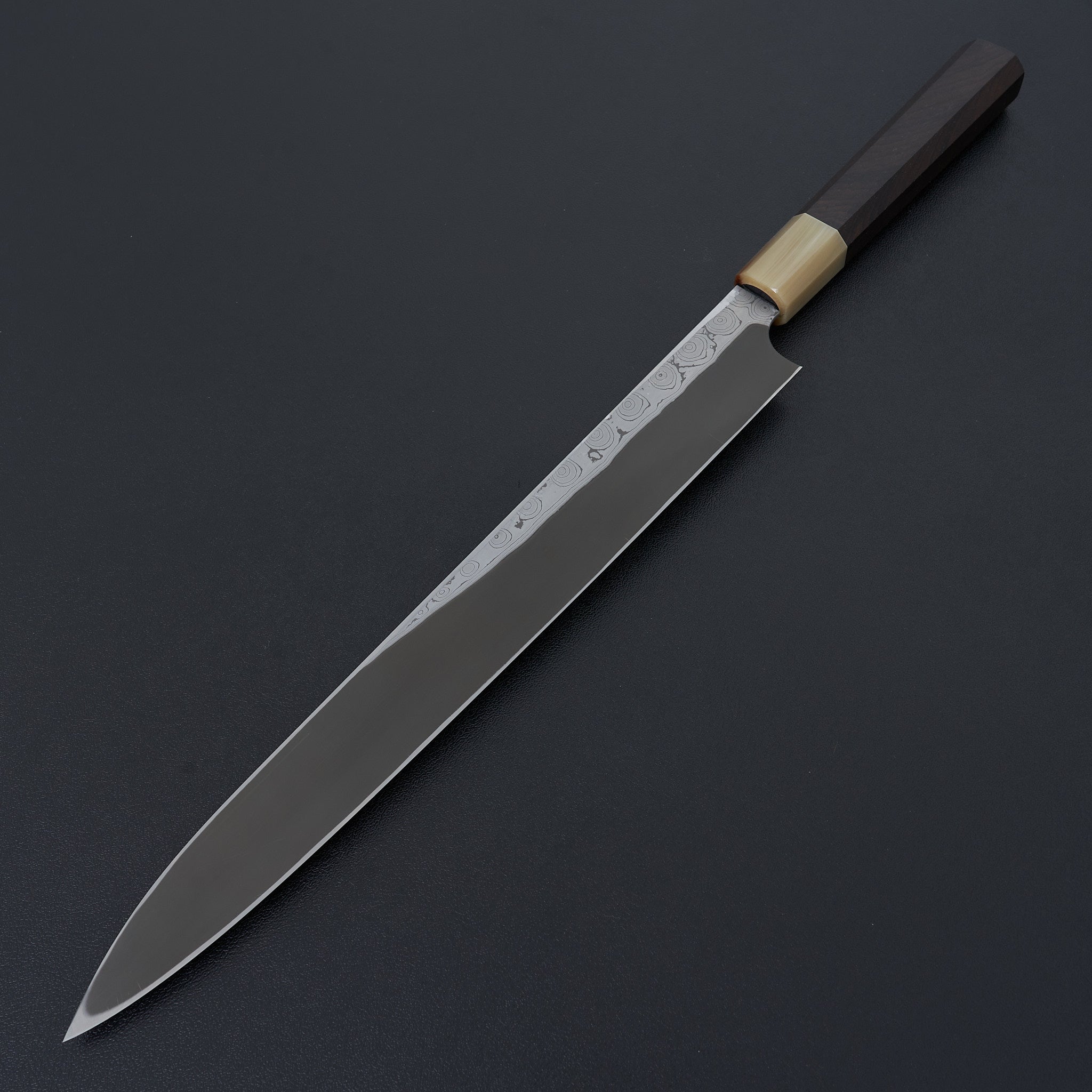Nigara Hamono Blue 2 Kurozome Damascus Yanagiba 300mm