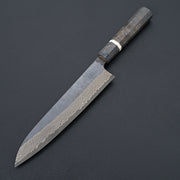 Nigara Hamono Ginsan Damascus Kurozome Gyuto 240mm-Knife-Hayabusa-Carbon Knife Co