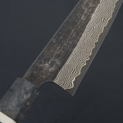 Nigara Hamono Ginsan Damascus Kurozome Gyuto 240mm-Knife-Hayabusa-Carbon Knife Co