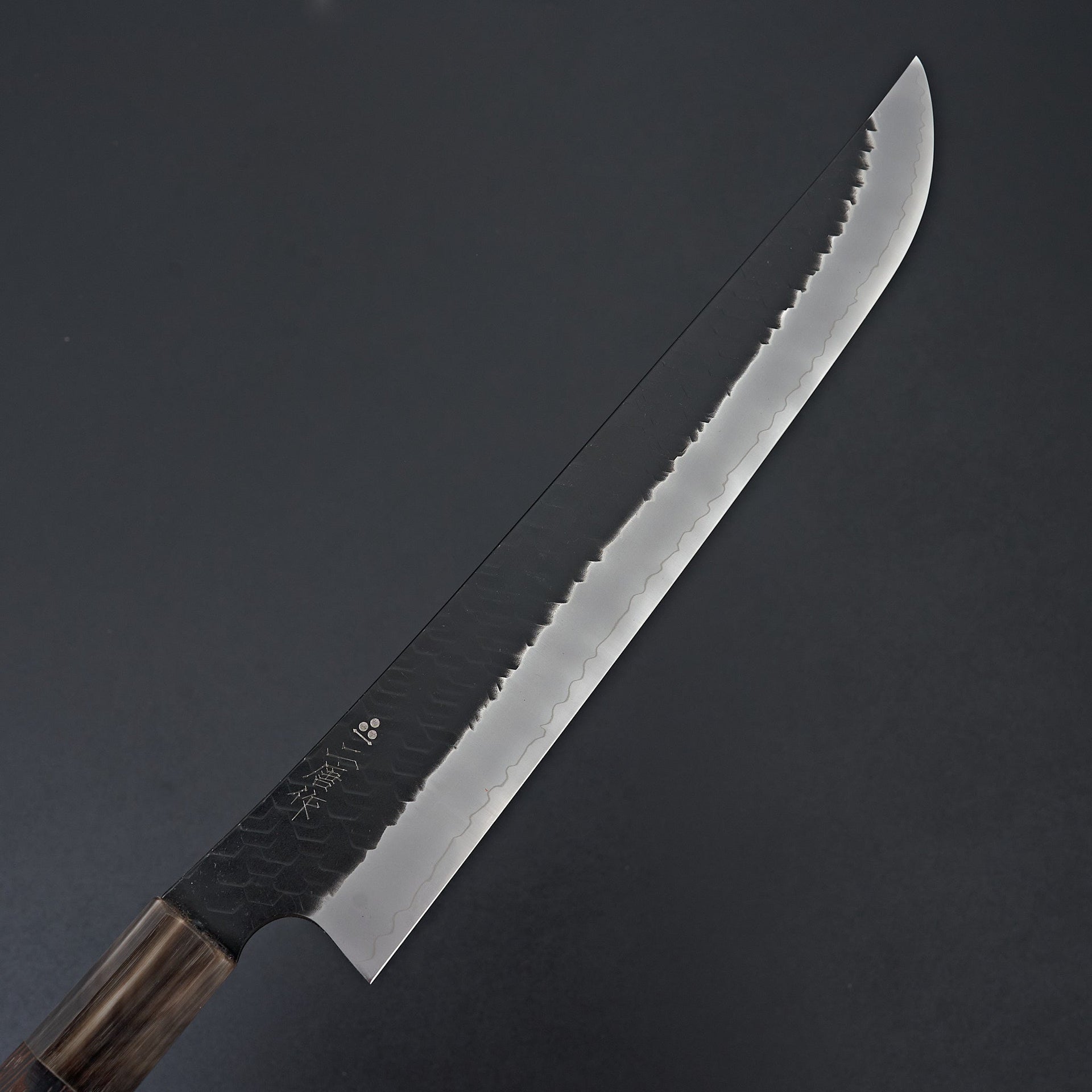 Nigara Hamono SG2 Kurouchi Tsuchime Sakimaru Sujihiki 270mm-Knife-Handk-Carbon Knife Co