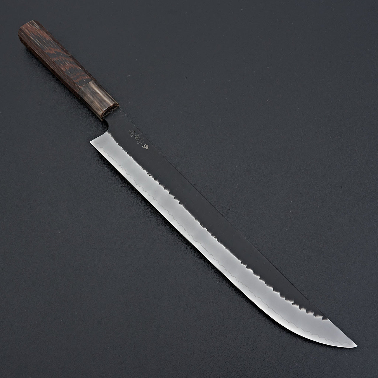 Nigara Hamono SG2 Kurouchi Tsuchime Sakimaru Sujihiki 270mm-Knife-Handk-Carbon Knife Co