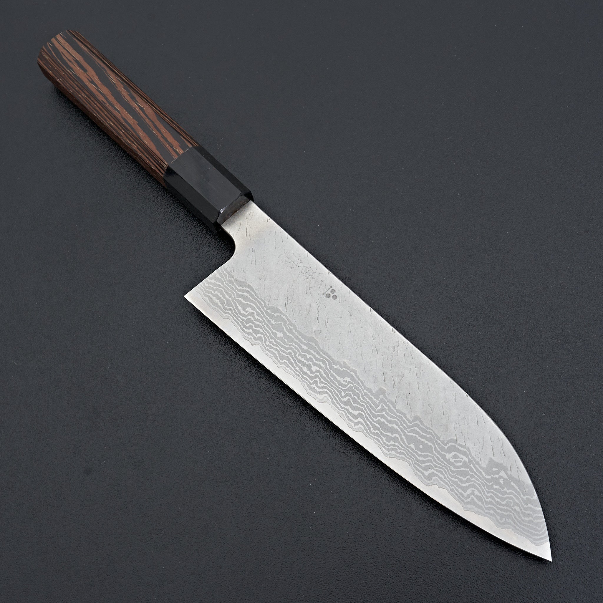 Nigara Hamono VG10 Tsuchime Damascus Santoku 180mm