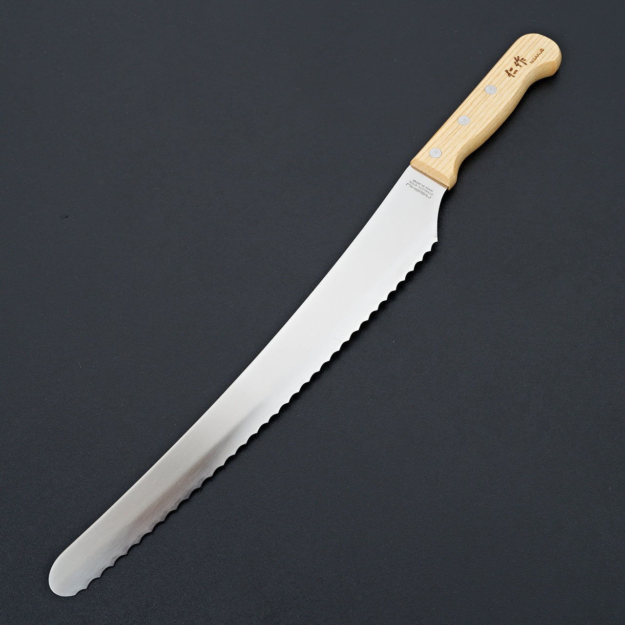 Nisaku Wave Blade Bread Knife 270mm-Knife-Ebematsu-Carbon Knife Co