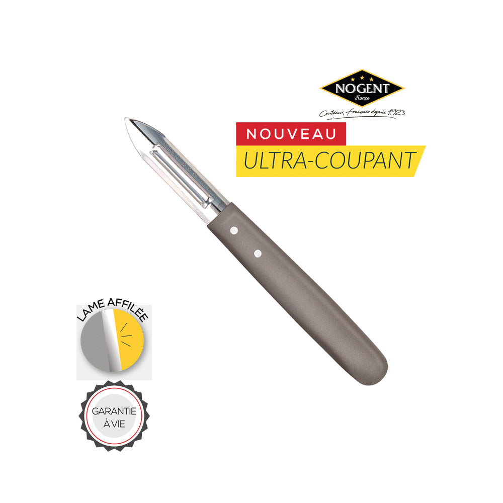 Nogent Double Edge Peeler Grey-Accessories-Nogent-Carbon Knife Co