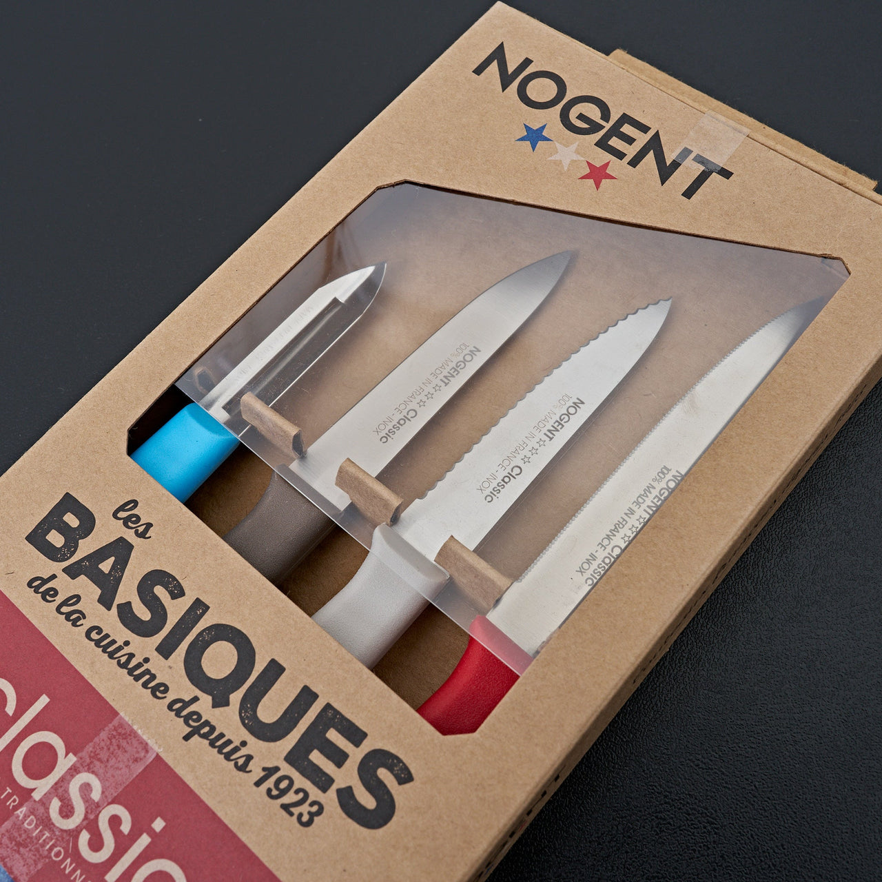 Nogent Kitchen Essentials Set Blue, Biscuit, Grey, Red Peeler-Knife-Nogent-Carbon Knife Co