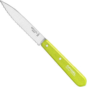 Opinel Serrated Paring-Knife-Opinel-Apple Green-Carbon Knife Co