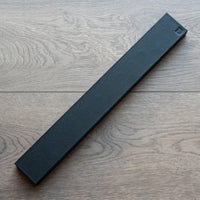 Piotr the Bear Black Leather and Oak Knife Magnet 16"