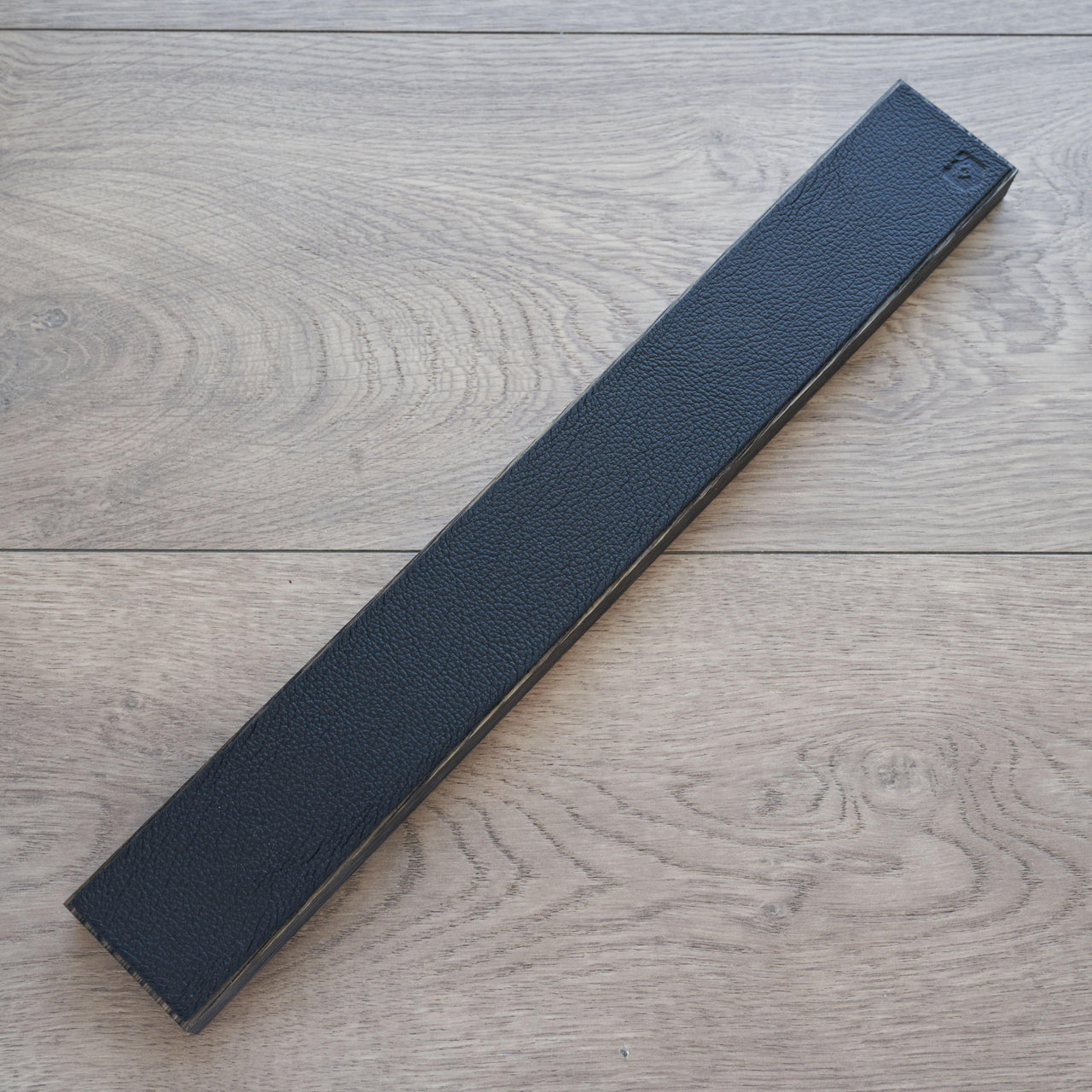 Piotr the Bear Black Leather and Oak Knife Magnet 16"-Knife Accessories-Piotr the Bear-Carbon Knife Co