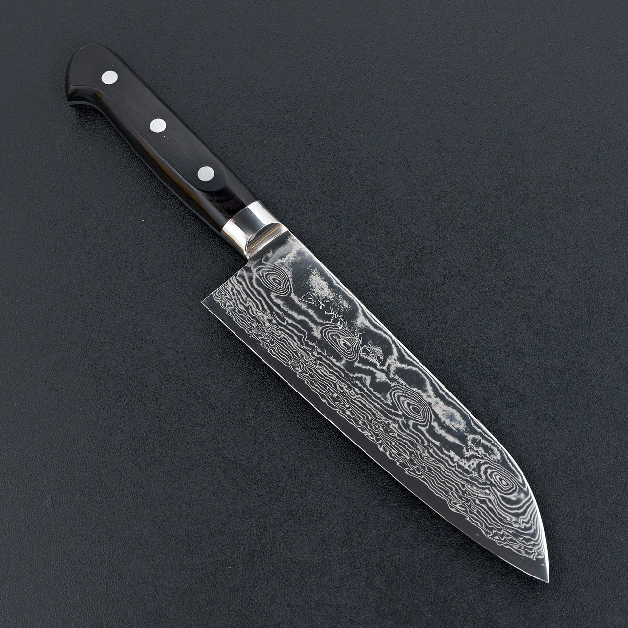 Ryusen Bonten Unryu Santoku 175mm Western Handle-Knife-Ryusen-Carbon Knife Co