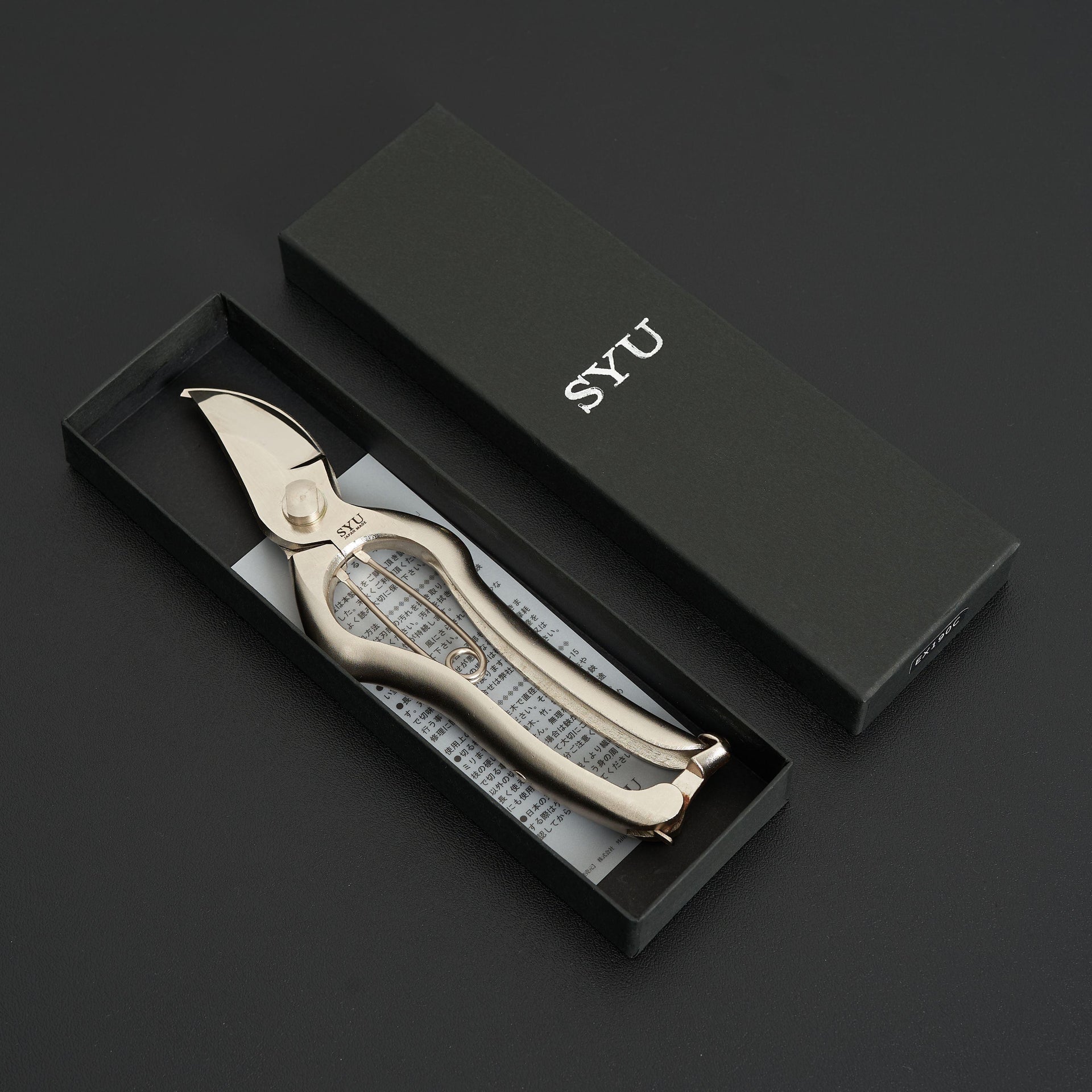 SYU Pruning Shears Chrome 190mm-Accessories-Toyama Hamono-Carbon Knife Co