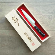 Saji Rainbow Damascus Petty 150mm-Knife-Takeshi Saji-Carbon Knife Co
