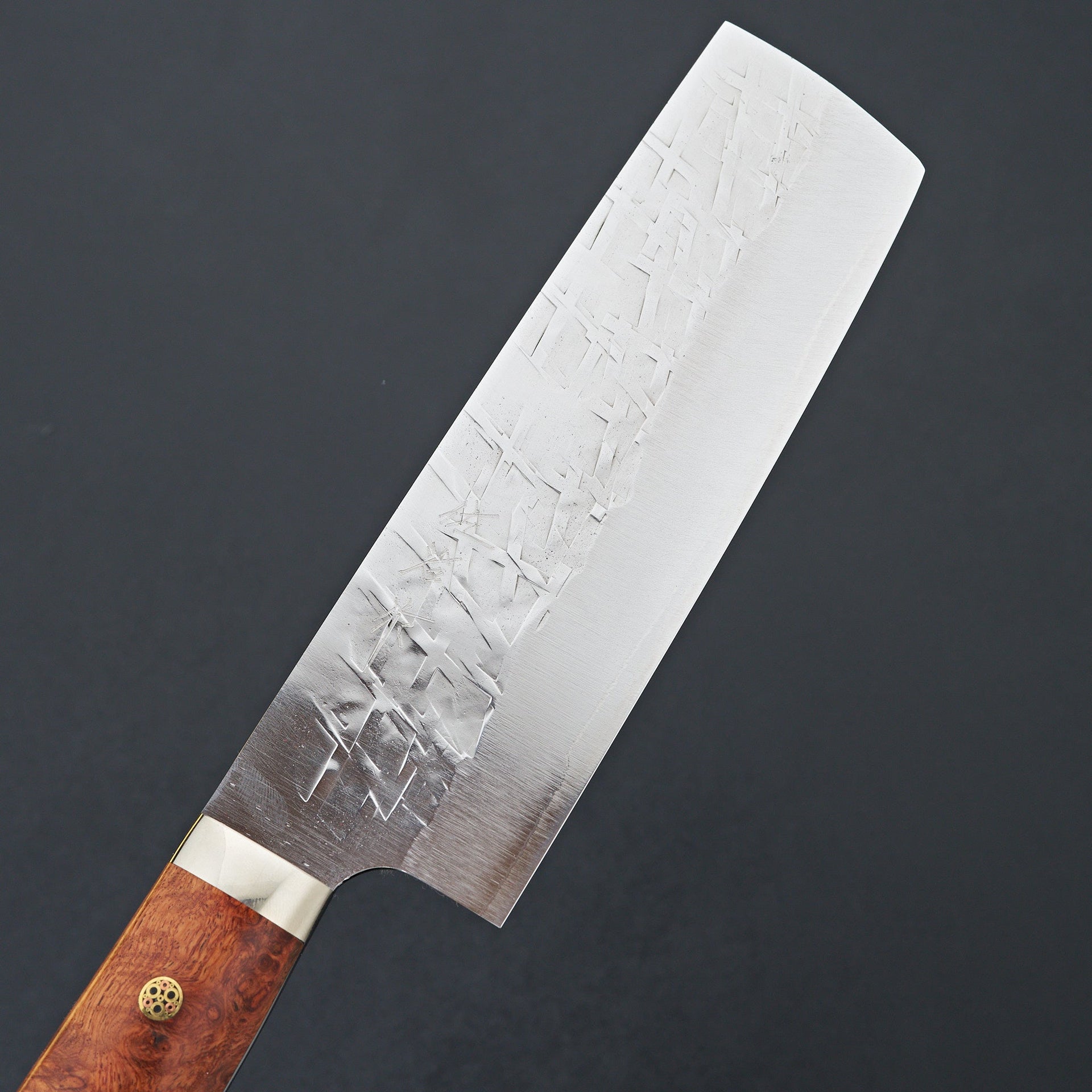 Saji SRS13 Diamond Tsuchime Nakiri 170mm Karin Handle-Knife-Takeshi Saji-Carbon Knife Co