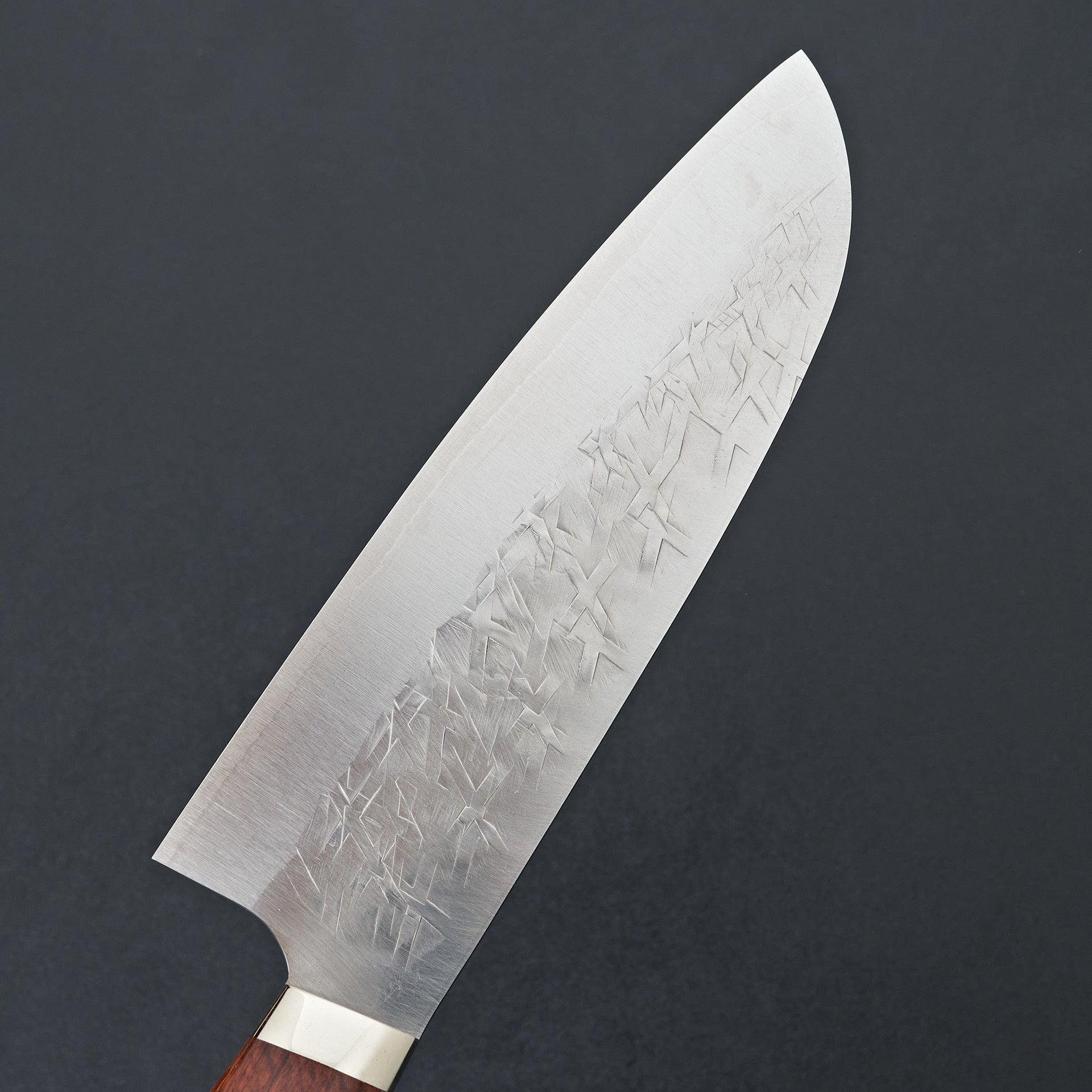 Saji SRS13 Diamond Tsuchime Santoku 180mm Karin Handle-Knife-Takeshi Saji-Carbon Knife Co