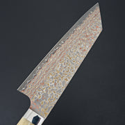 Saji Yushoku Damascus Bunka 180mm-Knife-Nakaya-Carbon Knife Co