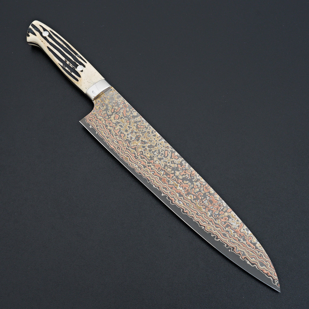 Saji Yushoku Damascus Gyuto 240mm-Knife-Nakaya-Carbon Knife Co