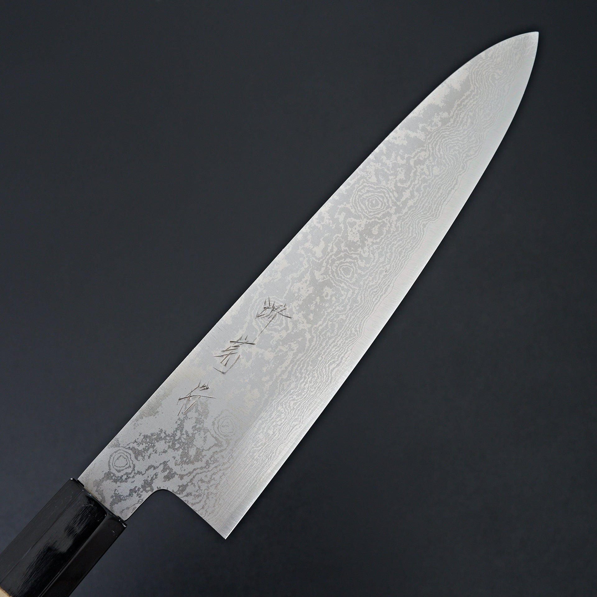 Sakai Kikumori Ginsan Damascus Gyuto 240mm-Knife-Sakai Kikumori-Carbon Knife Co