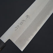 Sakai Kikumori Ginsan Damascus Nakiri 165mm-Knife-Sakai Kikumori-Carbon Knife Co