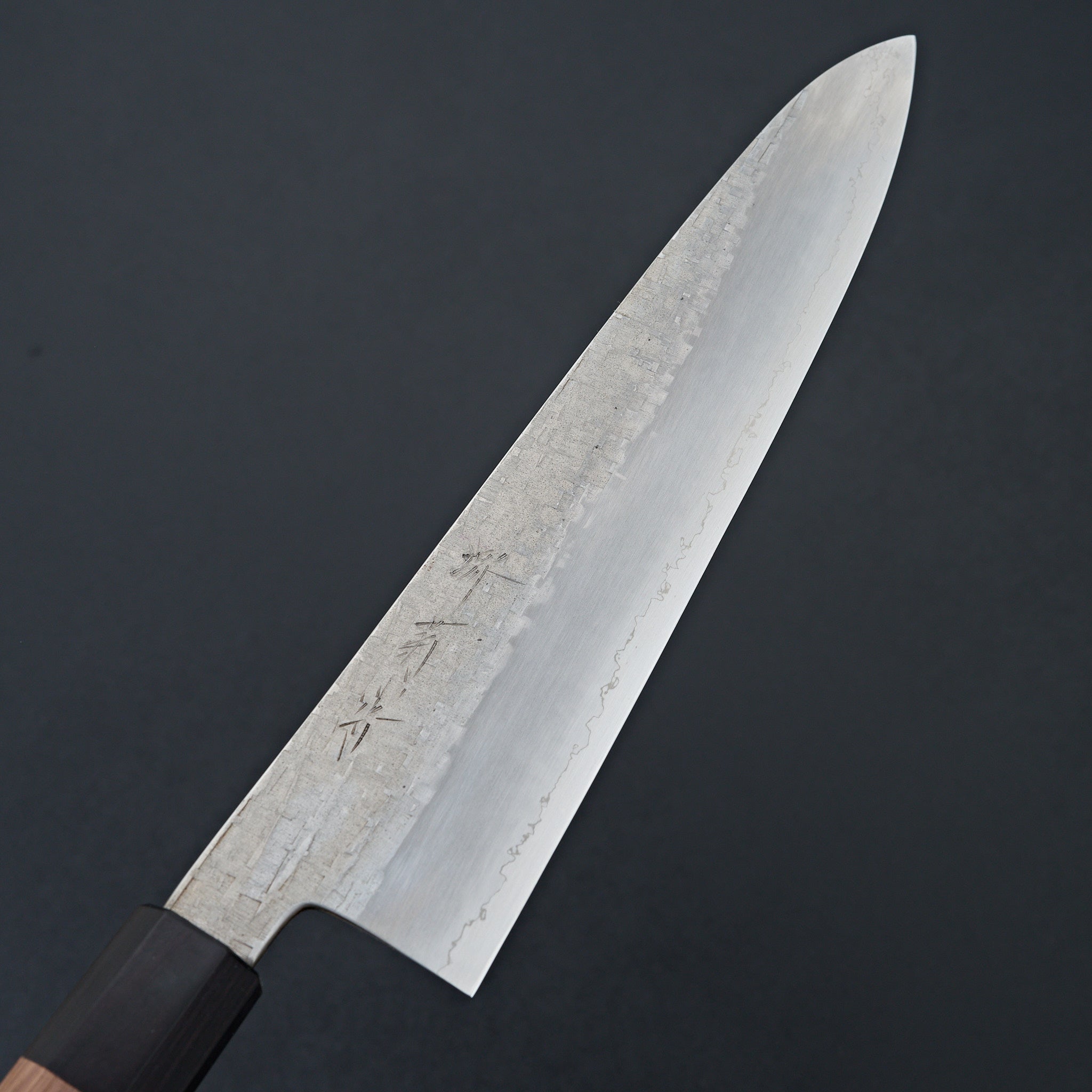 Sakai Kikumori Ginsan Tsuchime Gyuto 240mm