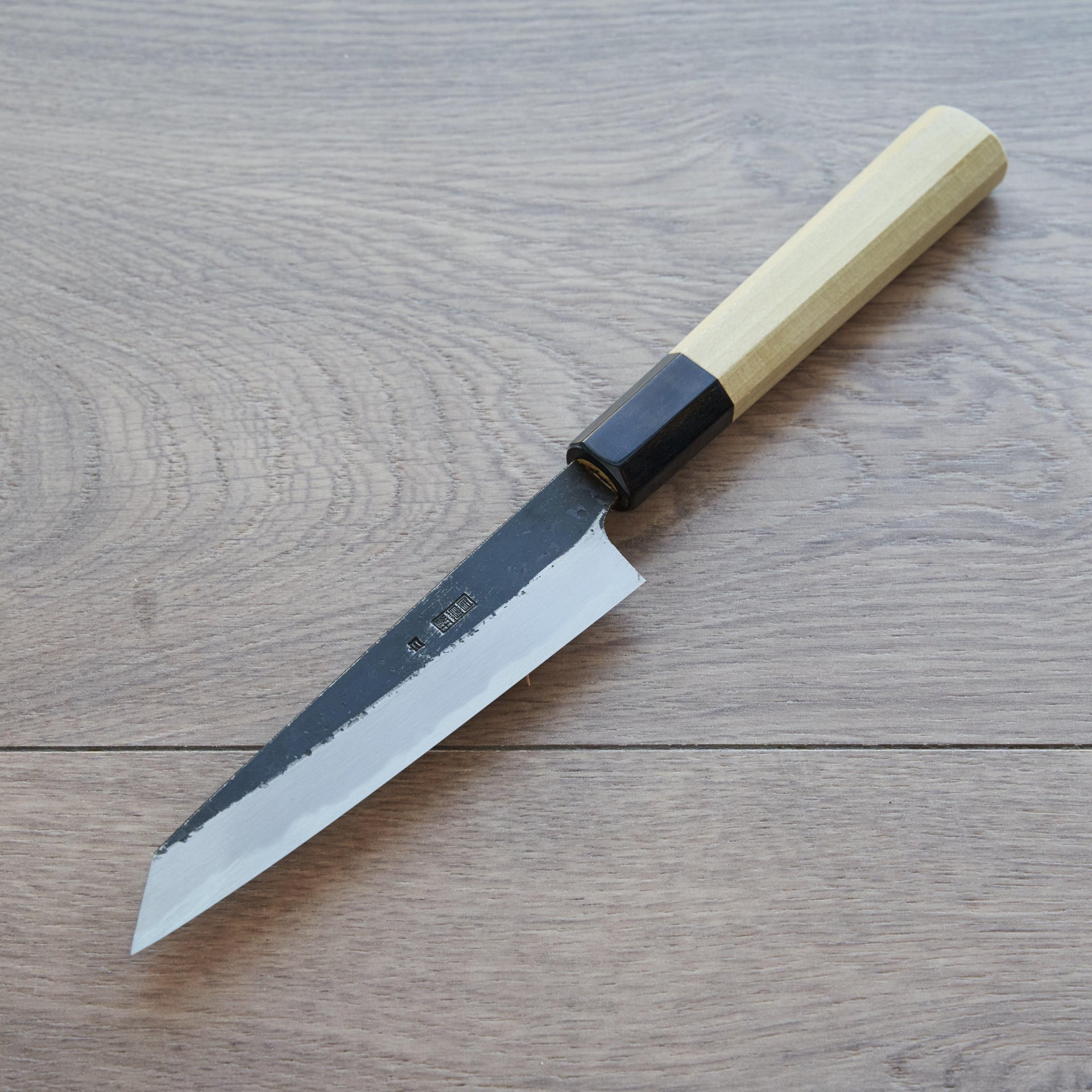 Sakai Kikumori Kikuzuki Kurouchi Kiritsuke Petty 135mm-Knife-Sakai Kikumori-Carbon Knife Co