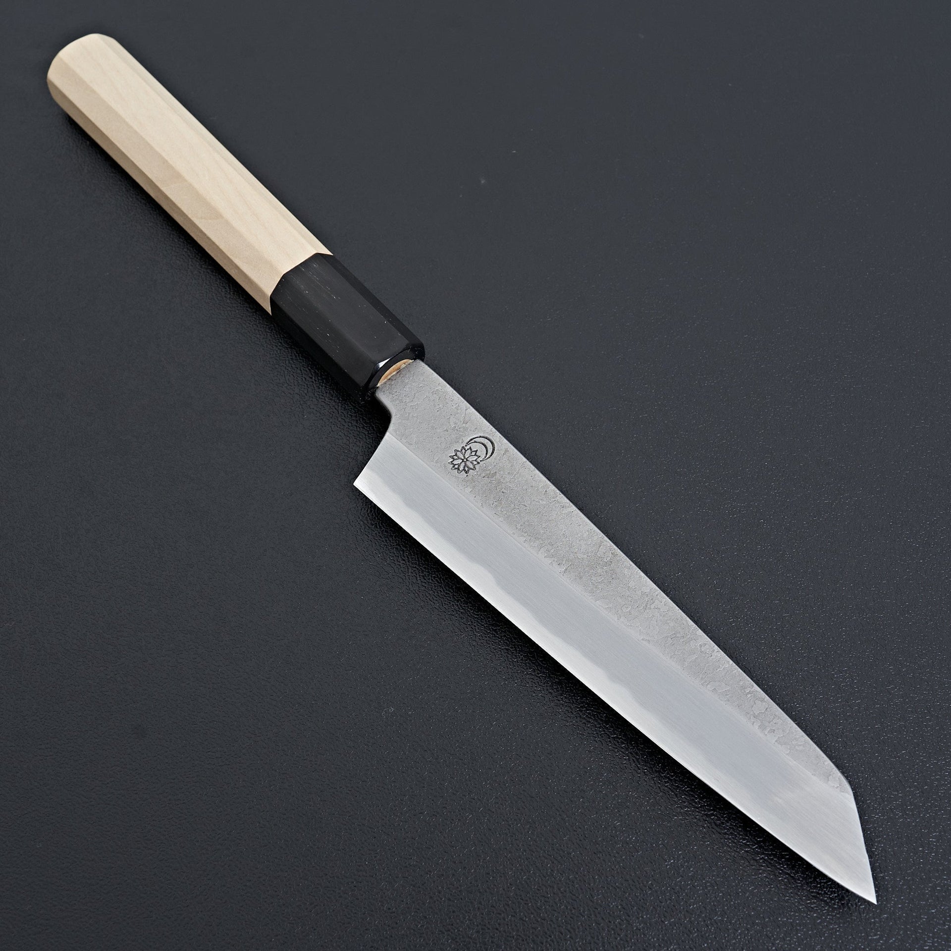 Sakai Kikumori Kikuzuki Rin Kiritsuke Petty 135mm-Knife-Sakai Kikumori-Carbon Knife Co