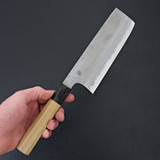 Sakai Kikumori Kikuzuki Rin Nakiri 180mm-Knife-Sakai Kikumori-Carbon Knife Co