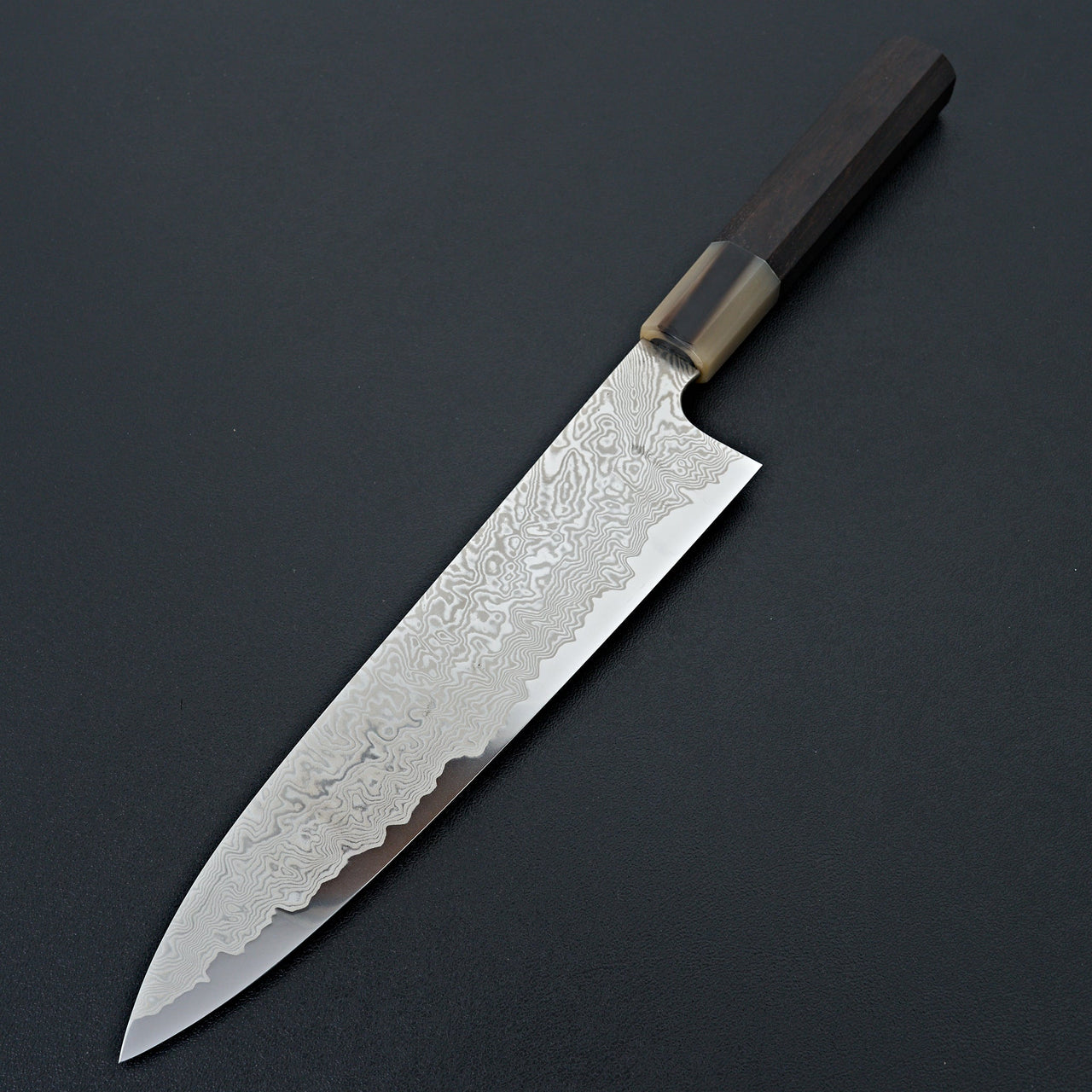 Sakai Kikumori Minamo ATS-34 Damascus Gyuto 210mm-Knife-Sakai Kikumori-Carbon Knife Co