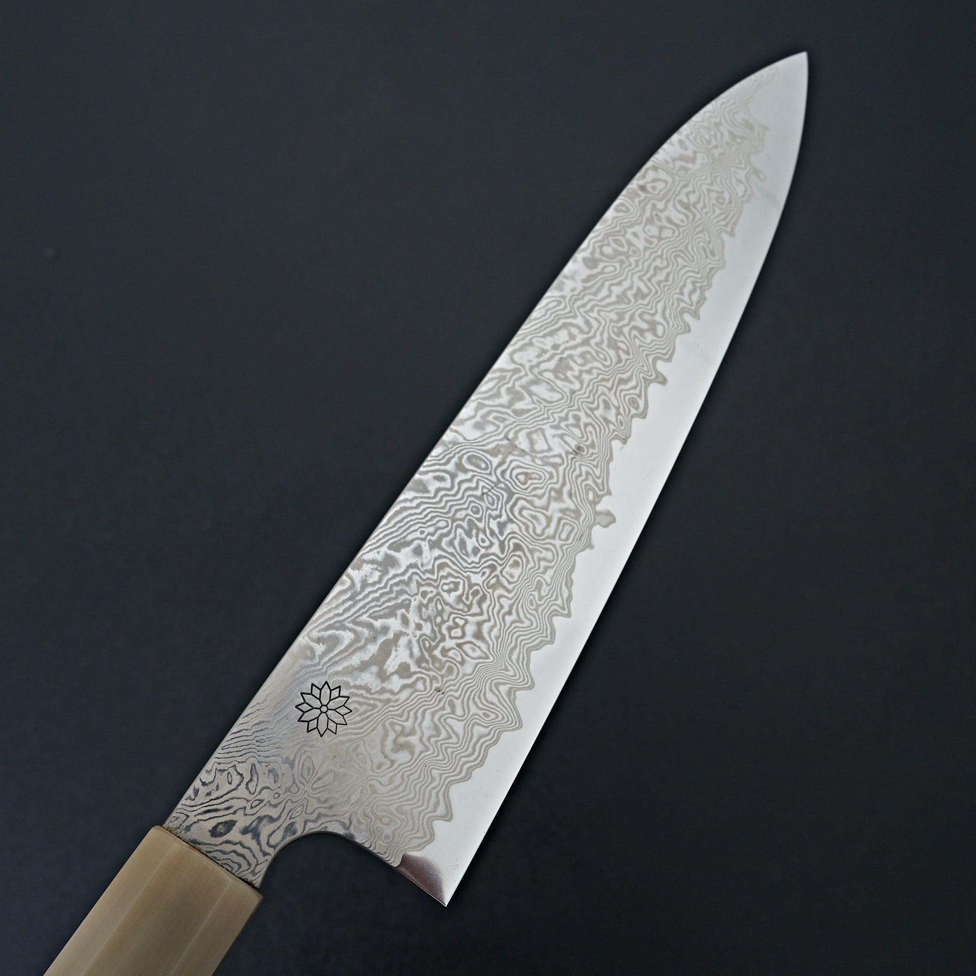 Sakai Kikumori Minamo ATS-34 Damascus Gyuto 210mm-Knife-Sakai Kikumori-Carbon Knife Co