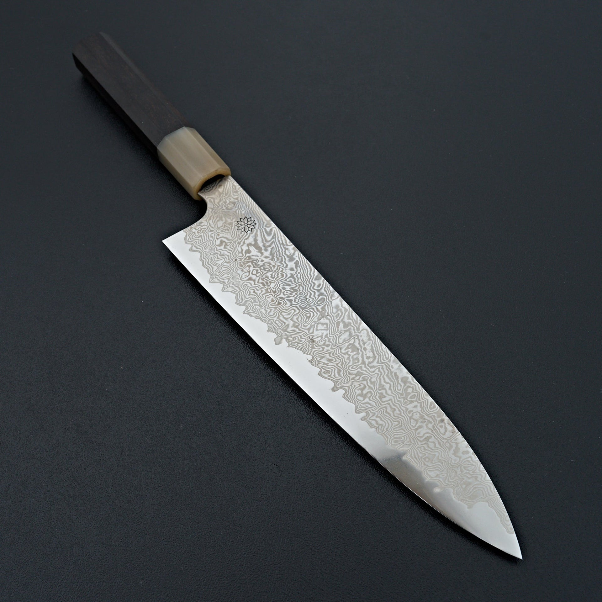 Sakai Kikumori Minamo ATS-34 Damascus Gyuto 210mm-Knife-Sakai Kikumori-Carbon Knife Co