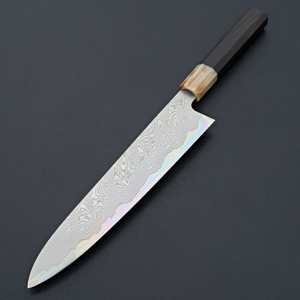Sakai Kikumori Minamo ATS-34 Damascus Gyuto 240mm-Knife-Sakai Kikumori-Carbon Knife Co