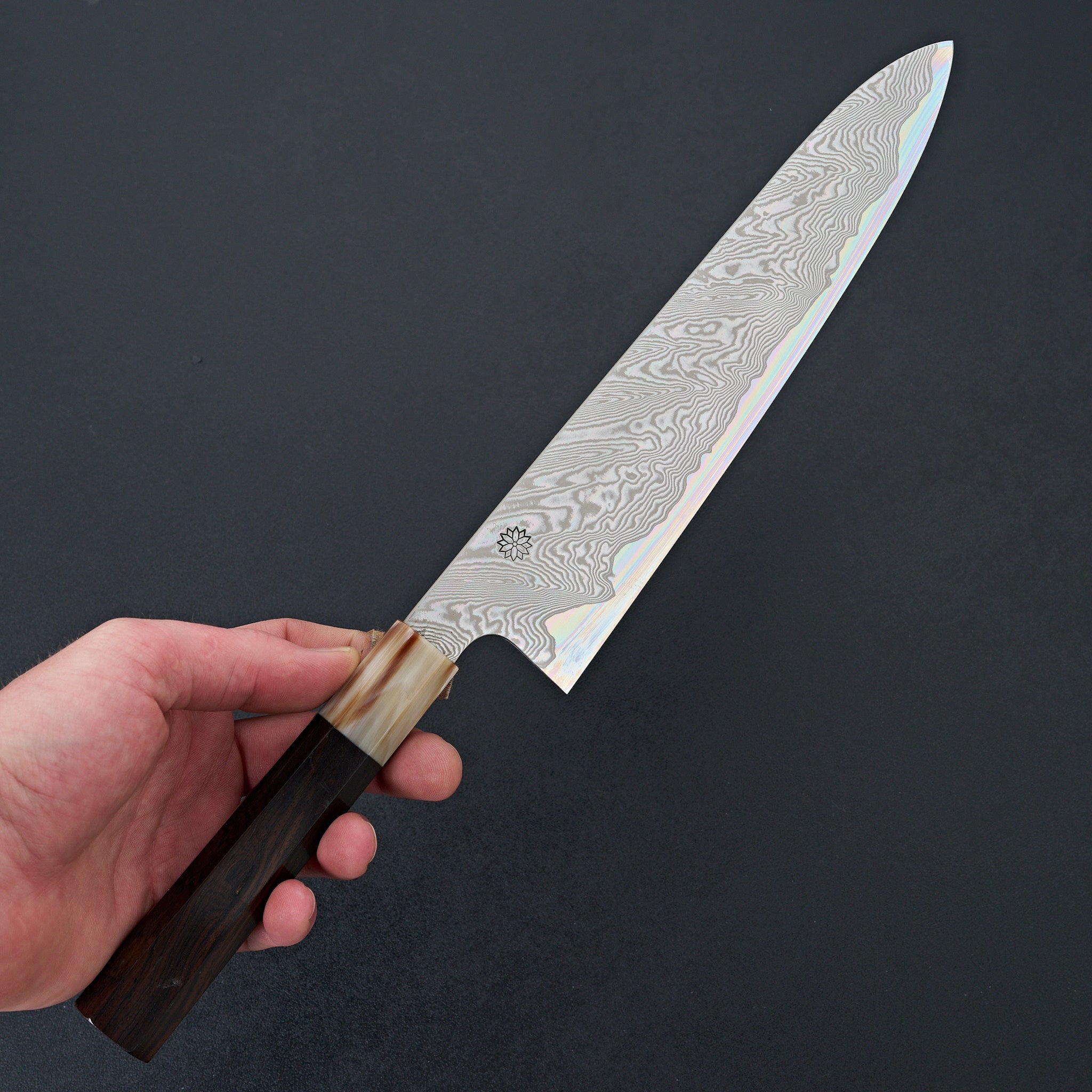 Sakai Kikumori Minamo ATS-34 Damascus Gyuto 240mm