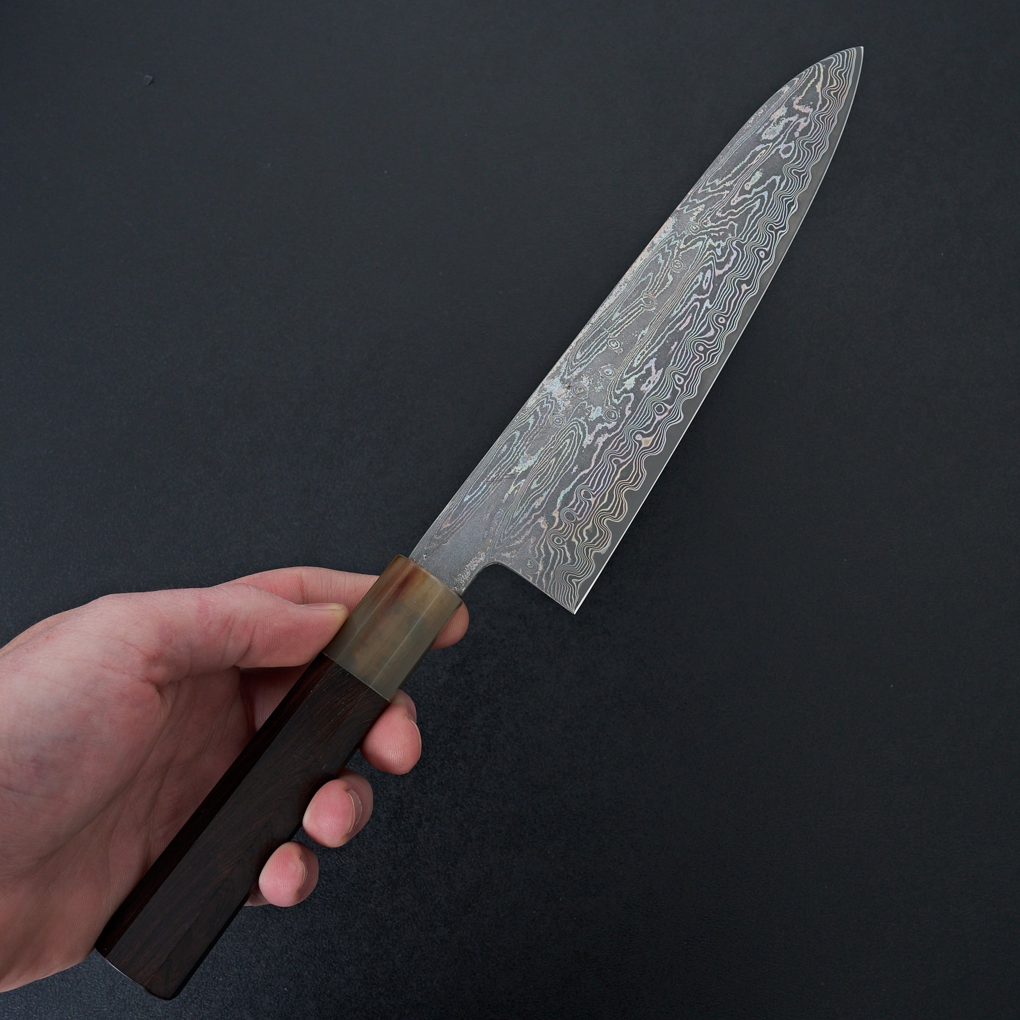 Sakai Kikumori SPG STRIX Damascus Gyuto 210mm