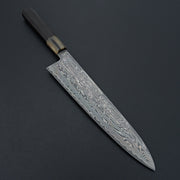 Sakai Kikumori SPG STRIX Damascus Gyuto 240mm-Knife-Sakai Kikumori-Carbon Knife Co