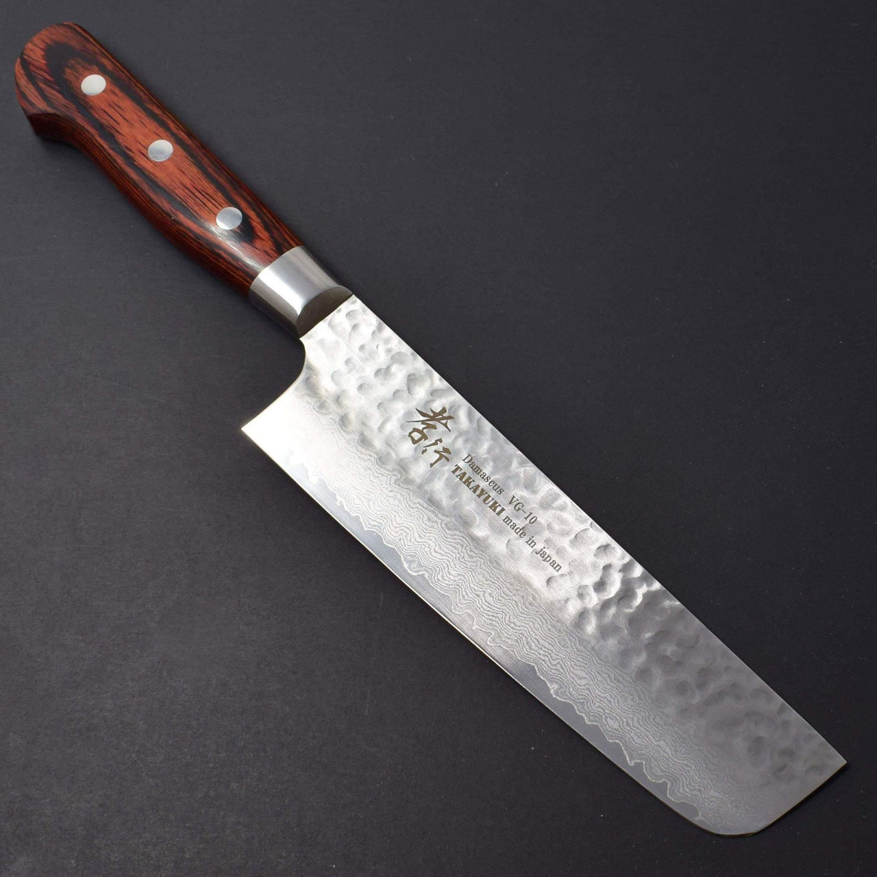 Sakai Takayuki 33 Layer Damascus Nakiri 165mm-Knife-Sakai Takayuki-Carbon Knife Co