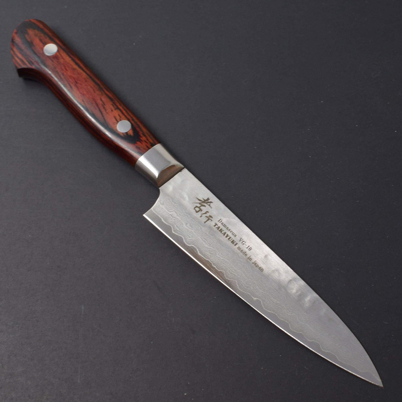 Sakai Takayuki 33 Layer Damascus Petty 120mm-Knife-Sakai Takayuki-Carbon Knife Co