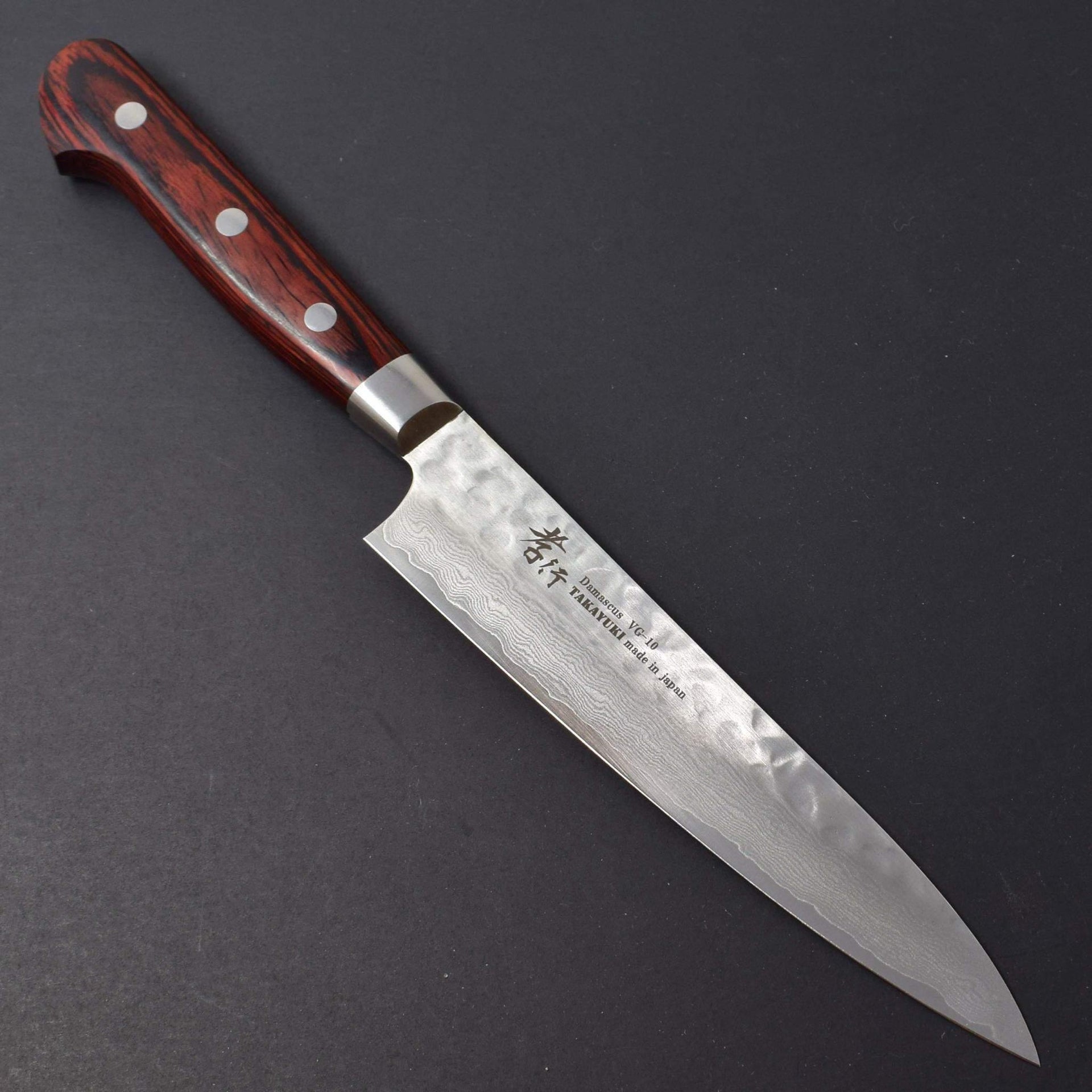 Sakai Takayuki 33 Layer Damascus Petty 150mm-Knife-Sakai Takayuki-Carbon Knife Co