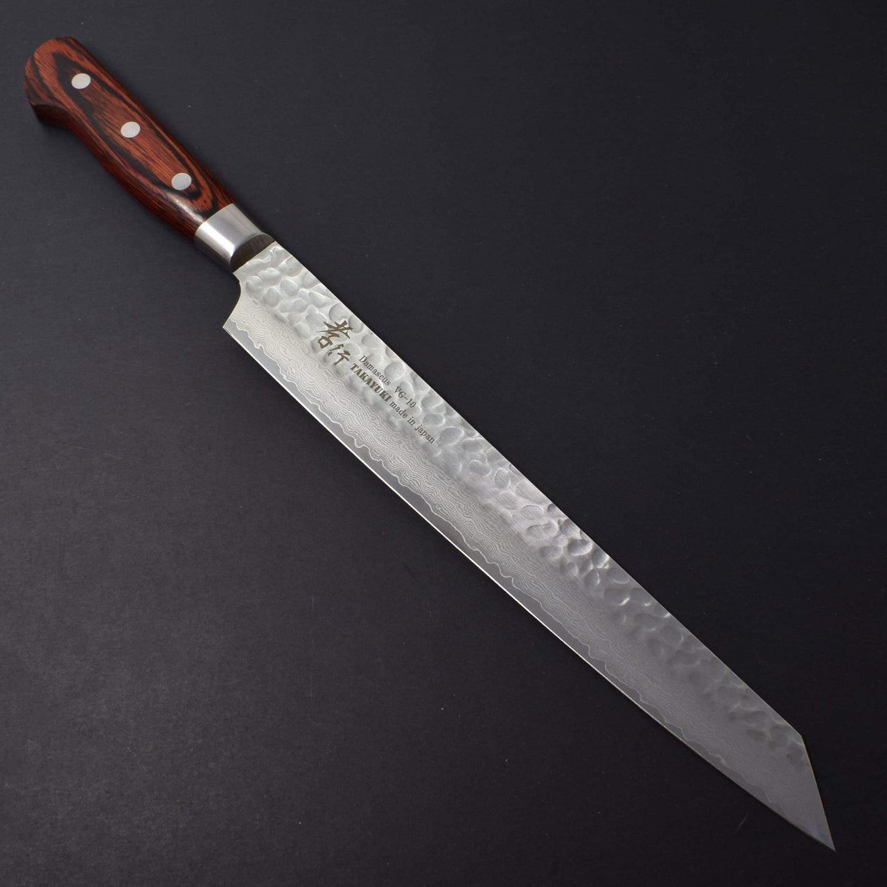 Sakai Takayuki 33 Layer Damascus Sujihiki 270mm-Knife-Sakai Takayuki-Carbon Knife Co
