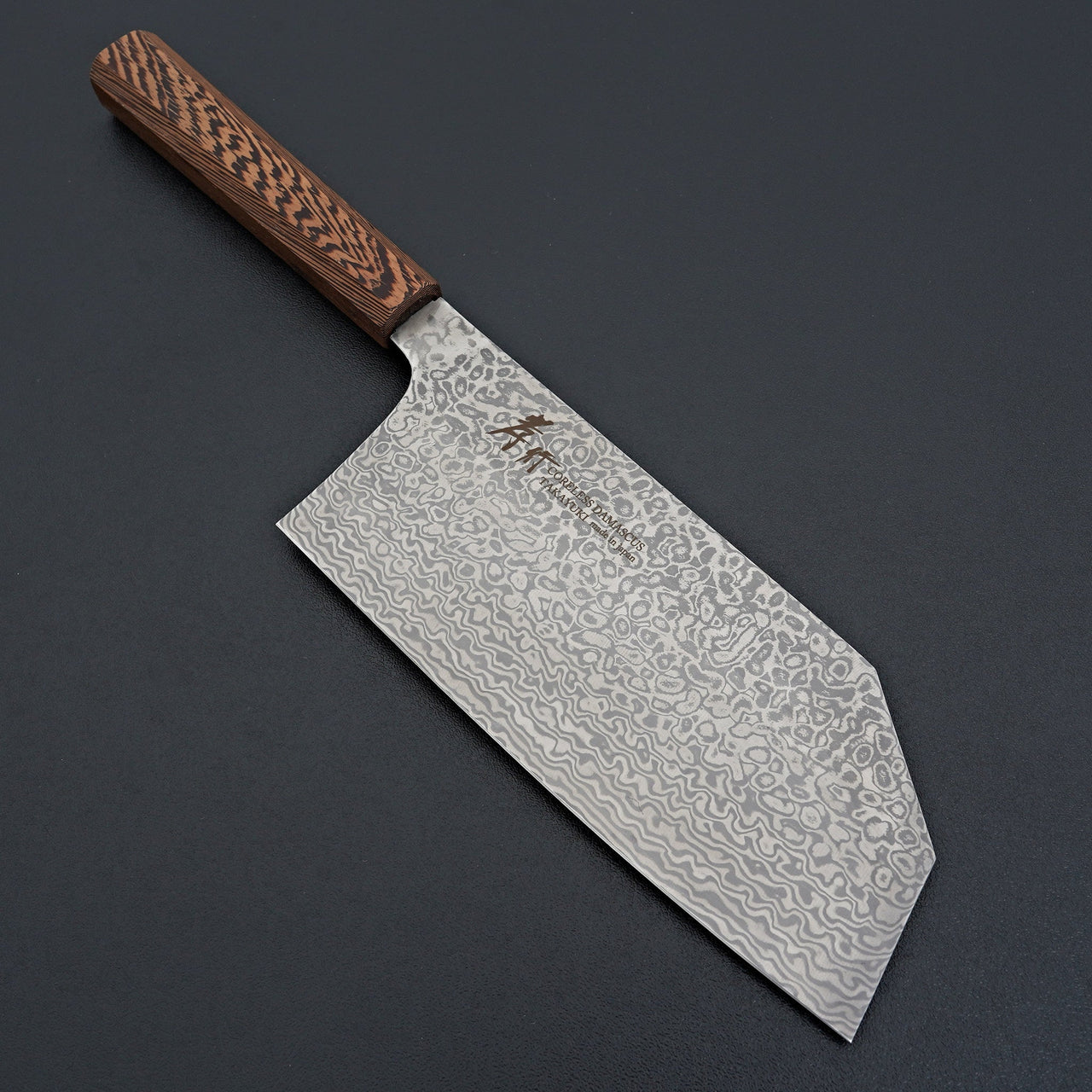 Sakai Takayuki Coreless Damascus Tall Bunka Large 195mm-Knife-Sakai Takayuki-Carbon Knife Co
