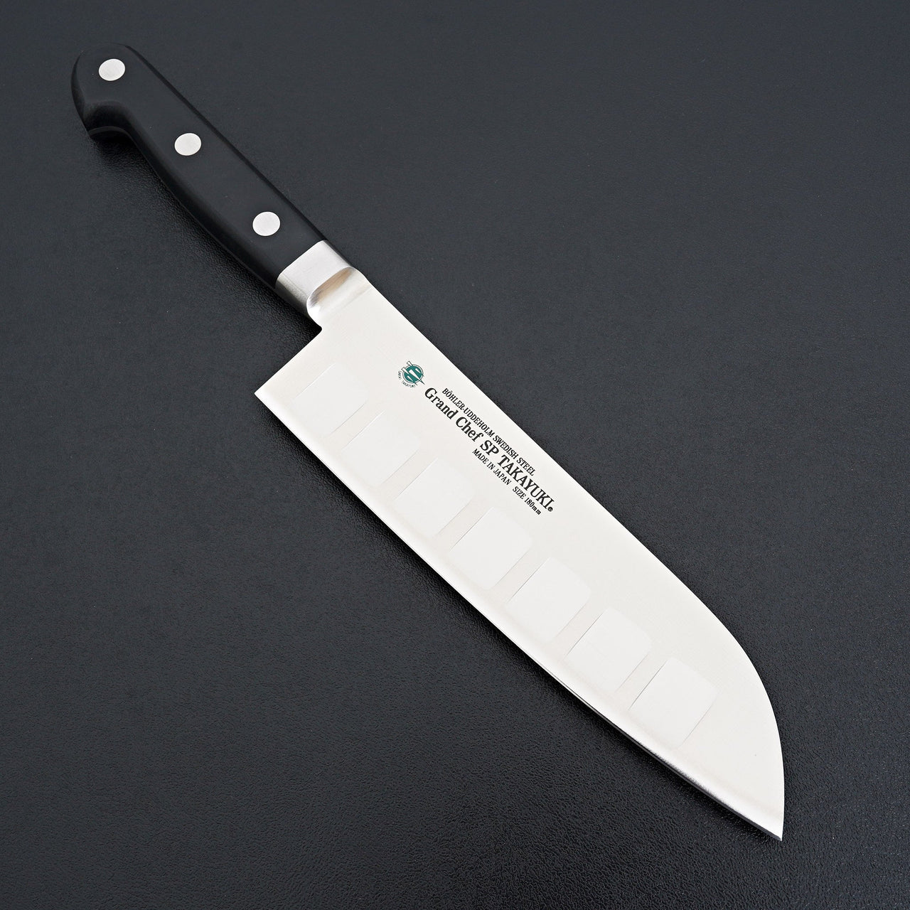 Sakai Takayuki Grand Chef SP Santoku 180mm-Knife-Sakai Takayuki-Carbon Knife Co