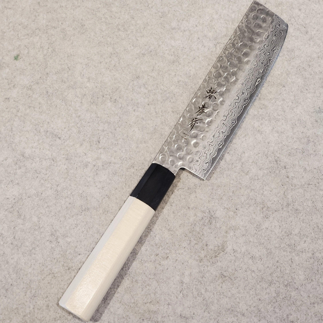 Sakai Takayuki Magnolia 45 Layer Damascus Nakiri 160mm-Knife-Sakai Takayuki-Carbon Knife Co