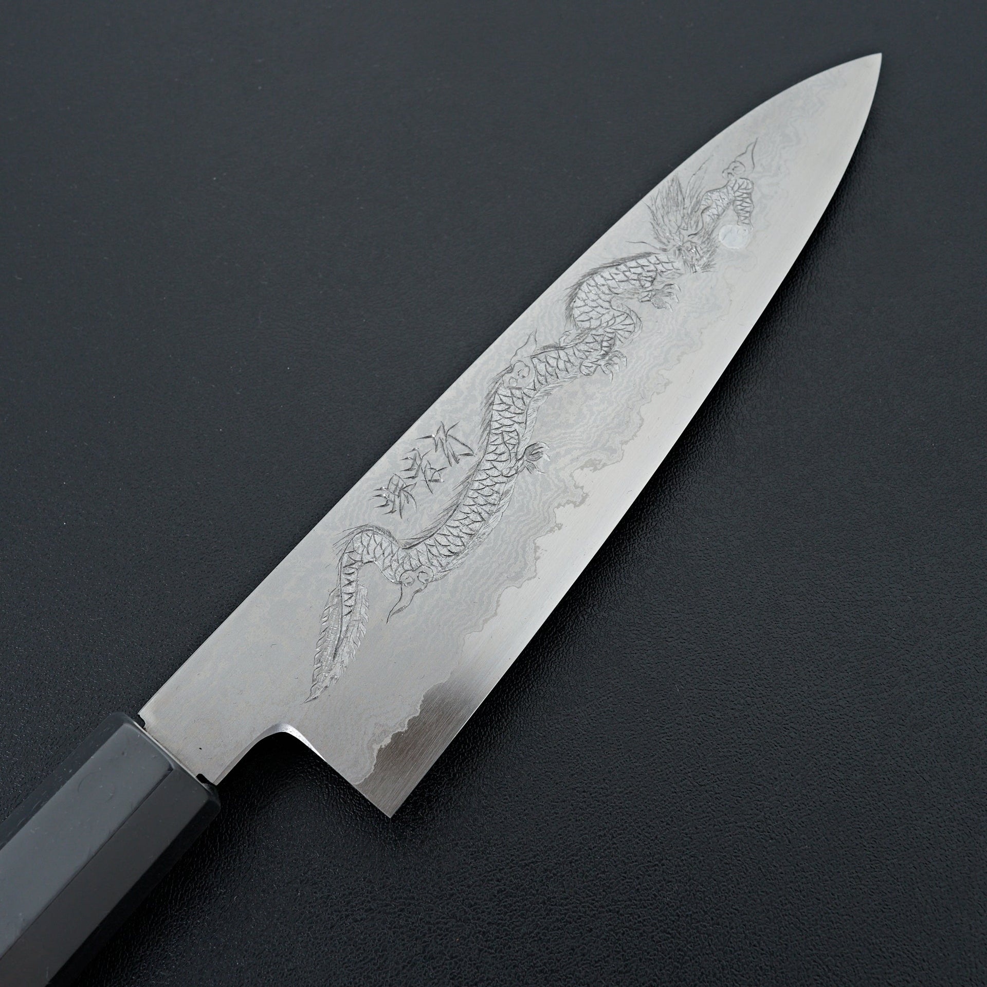 Sakai Takayuki Michiko Kubota "Dragon" Engraved Ginsan Gyuto 210mm-Knife-Sakai Takayuki-Carbon Knife Co